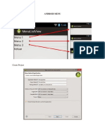 Android Menu Menu Listview: Create Project