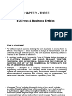 Chapter - Three: Business & Business Entities