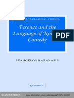 Karakasis (2005) Terence and The Language of Roman Comedy