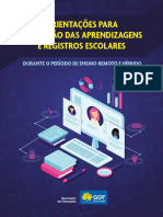 Orientações para Avaliação Das Aprendizagens e Registros