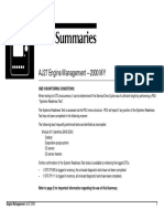 DTC Summaries: AJ27 Engine Management - 2000 MY