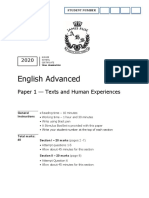 James Ruse 2020 English Trial Paper 1 - June