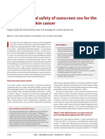 The Efficacy and Safety of Sunscreen Use For The Prevention of Skin Cancer