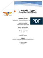 Universidad Cristiana Evangélica Nuevo Milenio: Administración de Recursos Humanos II, Sección 1