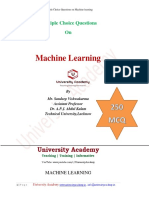 250 MCQ of ML