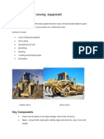 Heavy Earth Moving Equipment A. Dozers: Key Components