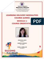 Learning Delivery Modalities Course (Ldm2)