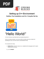 "Hello World!": Setting Up C++ Environment