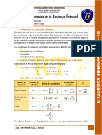 ANÁLISIS DE LA VARIANZA Estadística Inferencial