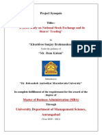 A Brief Study On National Stock Exchange and Its Shares' Trading