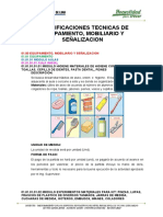 007.especificaciones Tecnicas Equipamiento, Mobiliario y Señalizacion