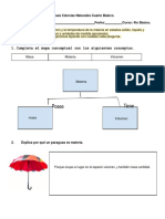 Guía Ciencias Naturales Cuarto Básico La Materia