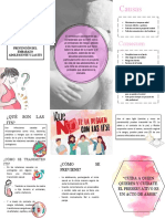 Triptico de Prevención Del Embarazo Adolescente y Las ITS