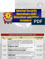 Internal Security Operations (ISO) Directives and Other Issuances