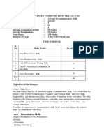 AR-423 (C-16) - Advanced Communication Skills 15-10-19