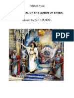 Music by G.F. HANDEL: The Arrival of The Queen of Sheba