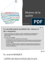 Histoire de La Qualité