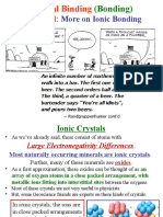 Continued:: More On Ionic Bonding