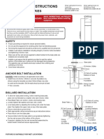 Installation Instructions: Bl25 Bollard Series