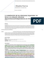 Morelli Federica (2017) - La Redefinición de Las Relaciones Imperiales - en Torno A La Relación Reformas Dieciochescas - Independencia en América