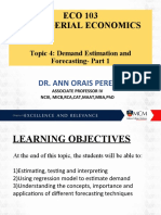 Demand Estimation and Forecasting Part 11