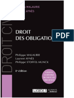 Droit Civil Des Obligations de Philippe Malaurie Et Laurent Aynès 94255