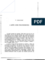 A Arte Como Procedimento - Vitor Chklovski