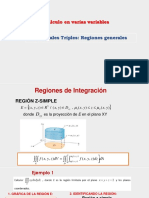 Integrales Triples - Regiones - Generales