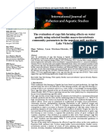 The Evaluation of Cage Fish Farming Effects On Water Quality Using Selected Benthic Macro-Invertebrate Community Parameters in The Napoleon Gulf, Northern Lake Victoria