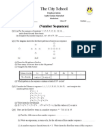 Worksheet Number Sequences