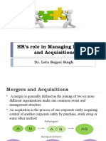 HR's Role in Managing Mergers and Acquisitions