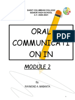 Oral Com - Module 2