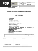 Programa de Prevención de Enfermedades Osteomusculares Osteomusculares