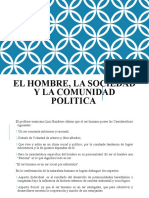 Sesión 2. El Hombre, La Sociedad y La Comunidad Politica