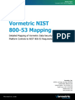 Detailed Mapping Vormetric Data Security Platform Controls To Nist 800 53 Requirements PDF 1 W 1131