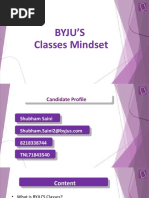 Shubham Byjus Mindset