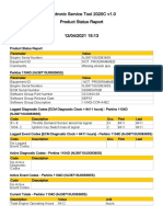 Electronic Service Tool 2020C v1.0 Product Status Report