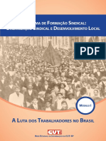 Programa de Formacao Sindical Organizacao Sindical e Desenvolvimento Local Modulo I