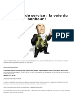 Un Esprit de Service La Voie Du Bonheur