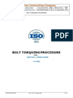 PR-DIV02-BTM-0001 Bolt Torquing Procedure SADARA