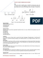 5.1 Introduction To Noise: Lecture Five: Noise in Communication Systems