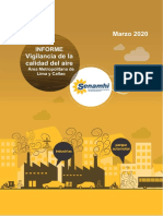 Vigilancia de La Calidad Del Aire Lima Metropolitana Mar - 2020