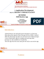 Mobile Application Development Mini Project Presentation: 18CSMP68 SMS Receiver App