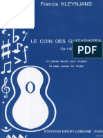 KLEYNJANS Le Coin Des Guitaristes Op