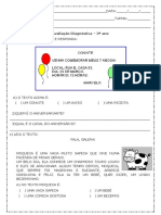 Avaliação Diagnóstica I 2021 3º Ano