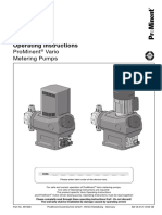 Operating Instructions: Prominent Vario Metering Pumps