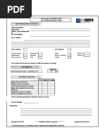 Hoja para Verificacion en Campo