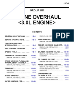 Engine Overhaul : Group 11D