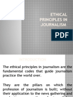 Ethical Principles in Journalism