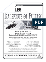 Vehicles - Transports of Fantasy - 4E